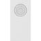 Ekena Millwork Standard Foster Bullseye Plinth Block with Square Edge, 4"W x 8"H x 1"P PBP040X080X100FOS02 - alternate 2
